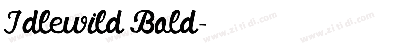 Idlewild Bold字体转换